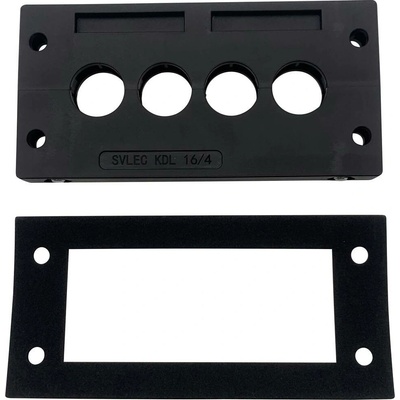 TRU COMPONENTS TC-KDL 16/4 lišta pro zavádění kabelů Průměr svorky (max.) 16 mm PA černá 1 ks
