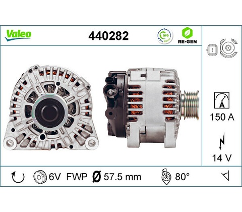 VALEO Alternátor 440282