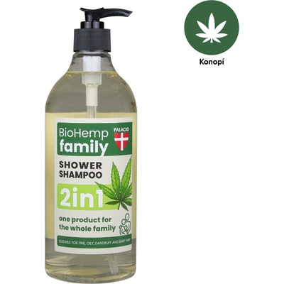 Palacio BioHemp sprchový šampon pro celou rodinu 2v1 750 ml