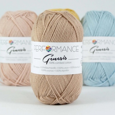 Performance Bavlněná příze Genesis 2032 - hnědá 50g 110m