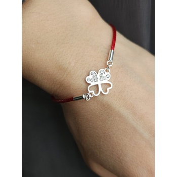 Image 1 of Сребърна гривна с детелина (ДСГ 10)