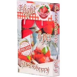 Adpal Spółka z ograniczoną odpowiedzialnością Ароматизирани свещи за чай с вкус на ягода 6 бр