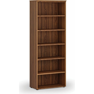 Primo Kancelársky regál WOOD, 2128 x 800 x 420 mm, orech