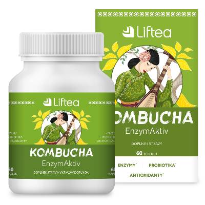 LIFTEA - LIFTEC CZ a.s. KOMBUCHA Enzymaktiv 60 tob. LIFTEA