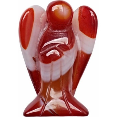 Nefertitis Achát červený anděl strážný NF40547 - L - cca 4 cm