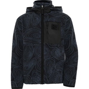 Didriksons Детско поларено яке Didriksons Kid's Joule Printed Full-Zip Fleece jacket - Mountain Black - размер 120 (703-7222-0211)