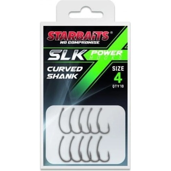 Starbaits Power Hook PTFE Coated Curved Shank Bez Protihrotu veľ.8 10 ks