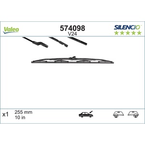 Valeo Silencio 255 mm 574098