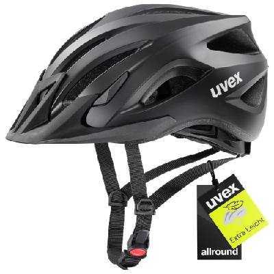 viva 3 - lightweight all-round helmet for men and women - individual size adjustment - washable interior - matt black - 52-57 cm - S4109840115