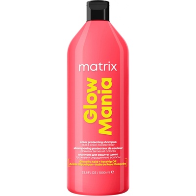 Matrix Glow Mania šampon pro ochranu a zářivý lesk matných barvených vlasů 1000 ml