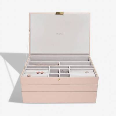 Stackers šperkovnice 3v1 Blush & Champagne Gold Supersize Set růžová 74705