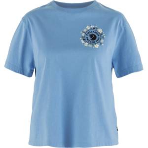 Fjällräven Дамска тениска Fjällräven Women's Fjällblomster Logo T-Shirt - Ultramarine (916-6338-0412)