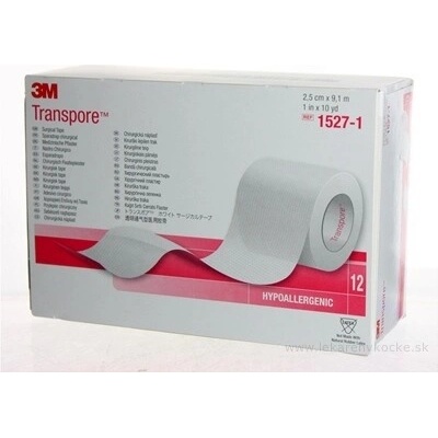 3M TRANSPORE náplast cívka 12 ks