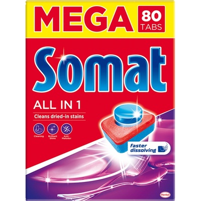 Somat All in 1 Tablety do myčky na nádobí 80 tablet 1440 g