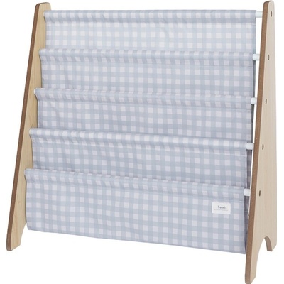 3 SPROUTS - Stojan na knižky Recycled Gringham/Blue