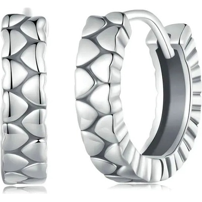 Grace Silver Jewellery stříbrné náušnice Olga motiv srdce E-BSE802/221 stříbrná