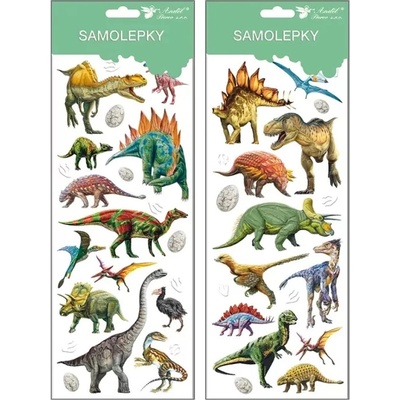 Samolepky dinosaury s razbou