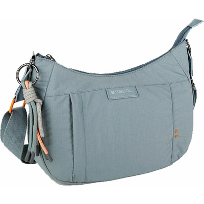 GABOL dámská MODRÁ CROSSBODY KABELKA Světle modrá