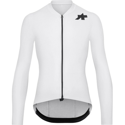 ASSOS Мъжка фланелка с дълъг ръкав за колоездене Assos Mille GT L/S Jersey S11 Evo Cycling jersey - White Series - размер XL (056-4001-0515)