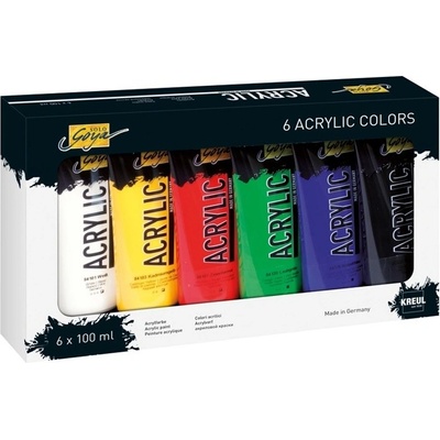 akrylové barvy Kreul Solo Goya sada 6 x 100 ml – Zboží Dáma