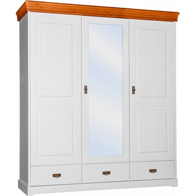AV interiery Piemonte 193x62x218 masiv borovice se zrcadlem