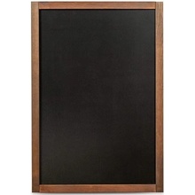 A-Z Reklama CZ Nástěnná dřevěná popisovatelná tabule tmavě hnědý lak 47 x 87 cm