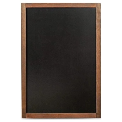 A-Z Reklama CZ Nástěnná dřevěná popisovatelná tabule tmavě hnědý lak 47 x 87 cm