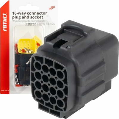 AMiO Sada elektrických konektorov vodotesných 16 PIN 2,2 mm -04353