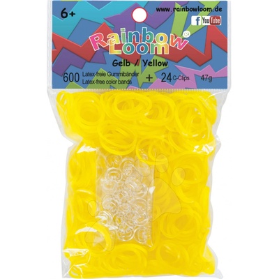 RAINBOW LOOM Original gumičky 600 kusov žlté