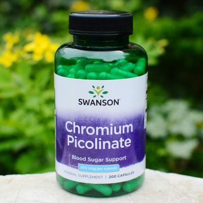 Swanson Chromium Picolinate 200mcg 200 kapsúl
