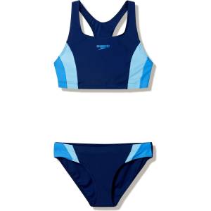 Speedo Дамски комплект бикини Speedo Women's Colourblock Splice 2 Piece 2.0 Bikini - Peacoat / Glacier Blue / Moonlight Lavender - размер 40 (EU) (150-4406-0714)