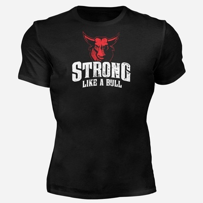Motivated tričko na cvičenie Bull čierna