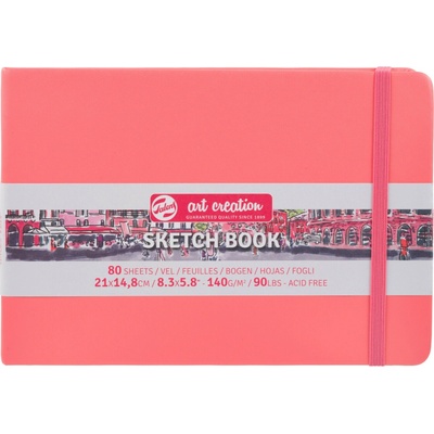 Talens Art Creation Sketchbook v pevnej väzbe Red 21 x 14,8