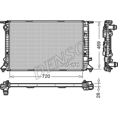 Chladič vody pro motor DENSO DRM02022