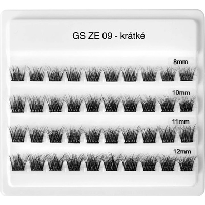 GloryStyles Samolepící segmentové řasy GS ZE 09 krátké (8 - 12 mm) – Zboží Dáma