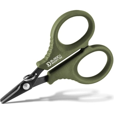 Nožnice Delphin s vrúbkami BladeX Short SS 9,5 cm