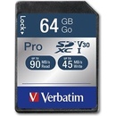 Paměťové karty Verbatim Pro U3 SDXC 64 GB 47022