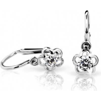 Cutie Diamonds zlaté náušnice kvety C1945 ND1945-10-D-X-2