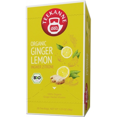 TEEKANNE Organic Ginger Lemon 20 pyramidových sáčků