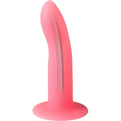 Lola Games Techno Moon Beam dildo svietiace v tme s prísavkou 16,6 x 3,4 cm