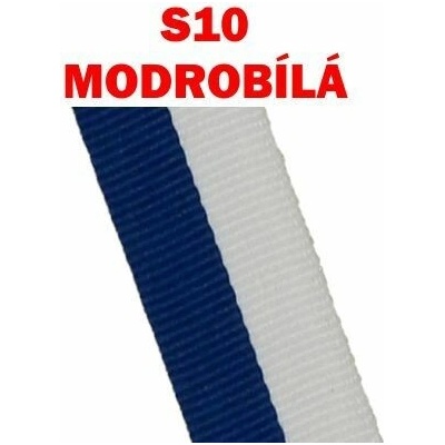Stuha modro-bílá S10