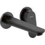 Duravit Wave - Смесител за вградена мивка, монтаж на 2 отвора, черен мат WA1070004046 (WA1070004046)