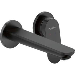 Duravit Wave - Смесител за вградена мивка, монтаж на 2 отвора, черен мат WA1070004046 (WA1070004046)