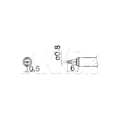 Pájecí hrot T31-01WD08 - 102002717