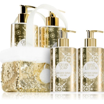 VIVIAN GRAY Golden Glitters Vanilla & Patchouli подаръчен комплект за ръце