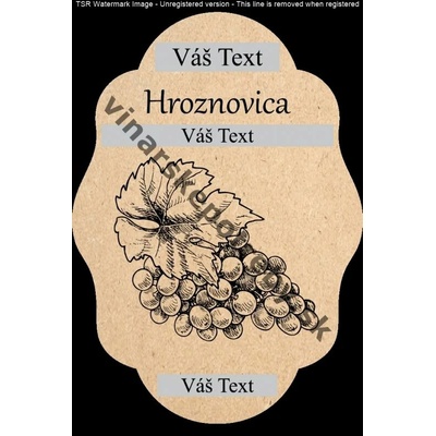 Etiketa hroznovica vz6