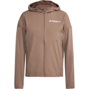 adidas Terrex Дамско синтетично яке Adidas terrex Women's XPR Wind Hybrid Fleece Synthetic jacket - Earth Strata (104-6483-0214)
