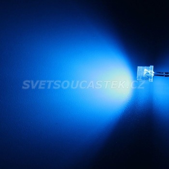Hebei LED 5mm modrá 770mcd 100° čirá 599LB7C