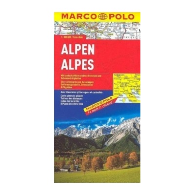 Alpy mapa 1:800T