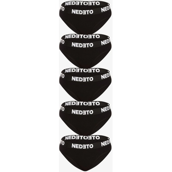 Nedeto Комплект от пет дамски бикини Nedeto Black Nedeto | Cheren | ЖЕНИ | S